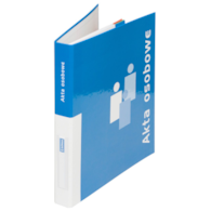 Segregator ringowy DONAU do akt osobowych, tekturowy, A4/2R/20mm, niebieski