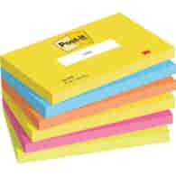 Bloczek samoprzylepny POST-IT® (655-TFEN), 127x76mm, 6x100 kart., paleta energetyczna