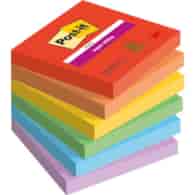 KARTECZKI SAMOPRZYLEPNE POST-IT® SUPER STICKY, PLAYFUL, 76X76MM, 6X90 KART.