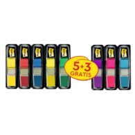 Zakładki indeksujące Post-it® (683-P5+3), zestaw promocyjny, 5x35 11,9x43,1mm + 3x35 GRATIS, mix kolorów