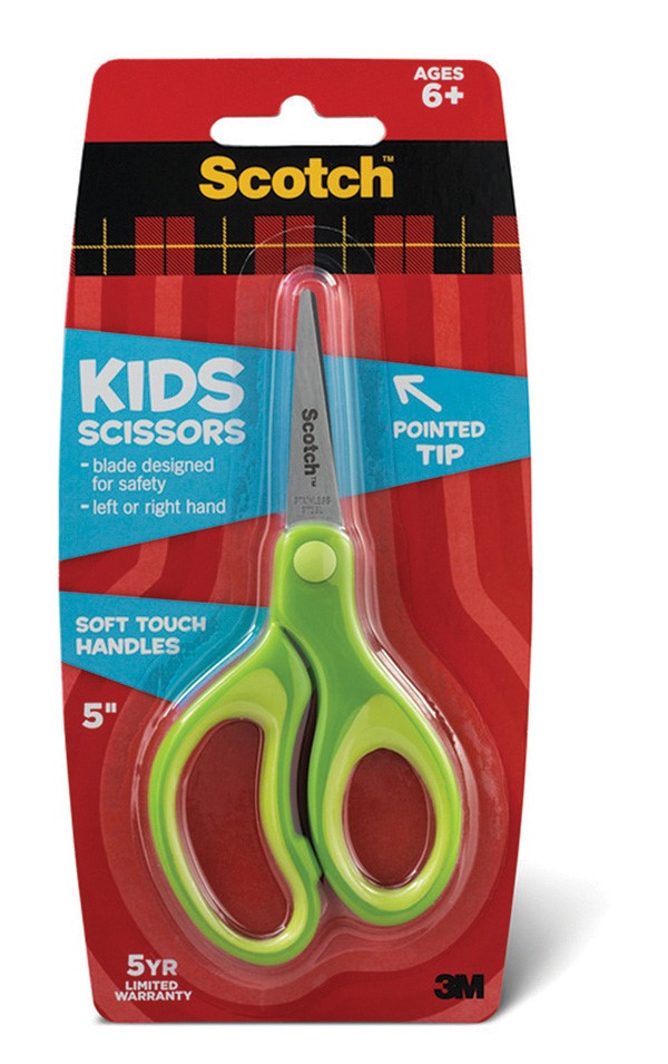 Nożyczki dla dzieci SCOTCH® (1442P), 12cm, zaokrąglone, mix kolorów