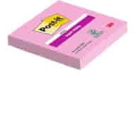 Bloczek samoprzylepny POST-IT® Super Sticky (654-6SS-PO), 76x76mm, 1x90 kart., różowe