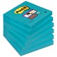 Bloczek samoprzylepny POST-IT® Super Sticky (654-6SS-EB), 76x76mm, 1x90 kart., elektryczny błękit