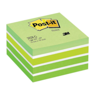 Kostka samoprzylepna POST-IT® (2028-G), 76x76mm, 1x450 kart., zielona
