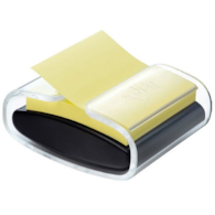 Podajnik do bloczków samoprzylepnych POST-IT® Pro (PRO-B-1SSCY-R330), czarny, w zestawie 1 bloczek Super Sticky Z-Notes