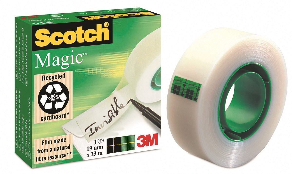 Taśma biurowa SCOTCH® Magic™ (810), matowa, 19mm, 10m