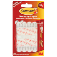 Haki wielokrotnego użytku COMMAND™ (17006 CLR), małe, 6szt., białe