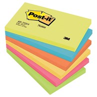 Bloczek samoprzylepny POST-IT® (655-TFEN), 127x76mm, 6x100 kart., paleta energetyczna
