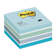 Kostka samoprzylepna POST-IT® (2028-B), 76x76mm, 1x450 kart., niebieska