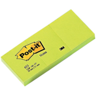 Bloczek samoprzylepny POST-IT® (653), 38x51mm, 3x100 kart., żółty