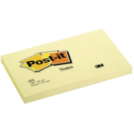Bloczek samoprzylepny POST-IT® (655), 127x76mm, 1x100 kart., żółty