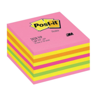 Kostka samoprzylepna POST-IT® (2028-NP), 76x76mm, 1x450 kart., cukierkowa różowa