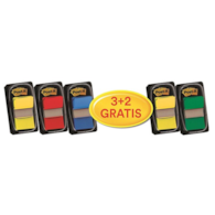 Zakładki indeksujące Post-it® (680-P5), zestaw promocyjny, 3x50 25,4x43,2mm + 2x50 GRATIS, mix kolorów