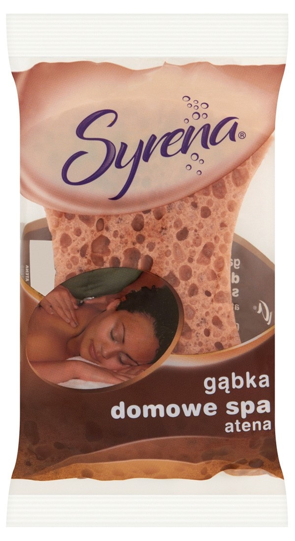 Gąbka kąpielowa SYRENA Atena, brązowa