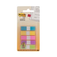 Zakładki indeksujące POST-IT® (683-5CB), PP, 11,9x43,1mm, 5x20 kart., mix kolorów