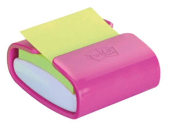 Podajnik do bloczków samoprzylepnych POST-IT® Pro (PRO-C-1SSC), fioletowy, w zestawie 1 bloczek Super Sticky Z-Notes