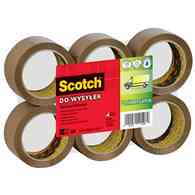Taśma pakowa SCOTCH® Hot-melt (371), 50mm, 66m, brązowa