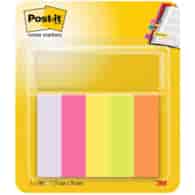 Znaczniki POST-IT® (670/5), papier, 15x50mm, 5x100 kart., mix kolorów neonowy