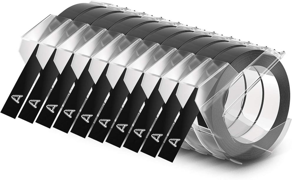 DYMO taśma 3D 1rolka *3m 9mm  czarna