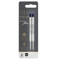 PARKER QUINKflow wkłady do długopisu, końcówka medium, czarne, 2 szt.