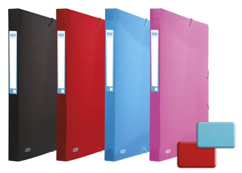 TECZKA SZEROKA PP ELBA URBAN 24x32 GRZBIET 25MM PRZEJRZYSTA NIEBIESKA