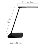 LAMPKA BIURKOWA UNILUX LINKA LED CZARNY MS