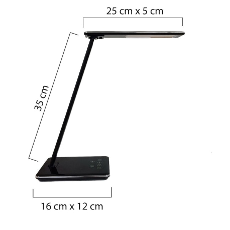 LAMPKA BIURKOWA UNILUX LINKA LED CZARNY MS