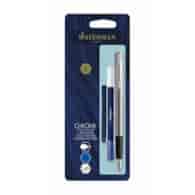 WATERMAN ALLURE CHROME CT Z WYMAZYWACZEM I NABOJEM WIECZNE PIÓRO (F) + WYMAZYWACZ DO ATRAMENTU + DŁUGI NABÓJ BL