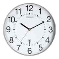 ZEGAR UNILUX WAVE, 30 CM O METALICZNY SZARY + baterie