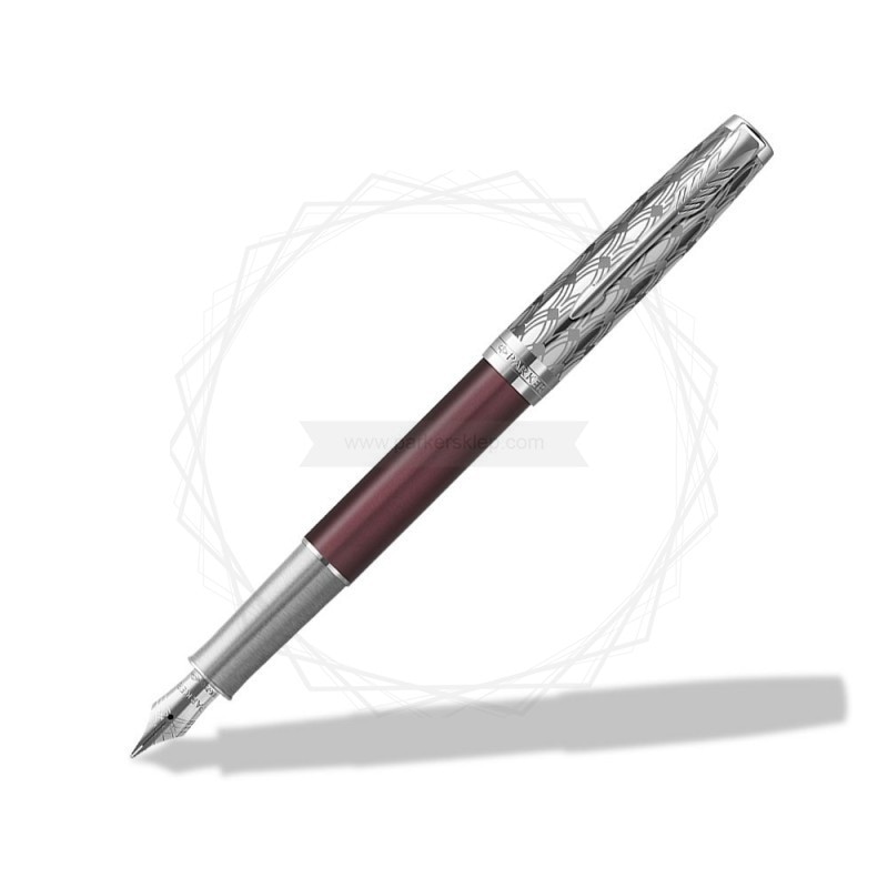 PARKER SONNET PREMIUM METAL & RED CT PIÓRO WIECZNE (F) 18K GB