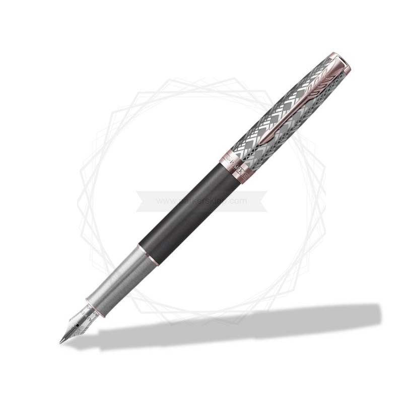 PARKER SONNET PREMIUM  METAL & GREY PGT PIÓRO WIECZNE (F) 18K GB