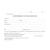 Skierowanie do pracowni EKG A6 100k MZ/DP-1