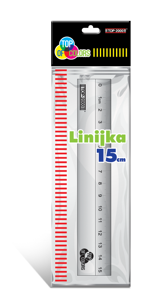 LINIJKA ALUMINIOWA TOP 2000 15CM