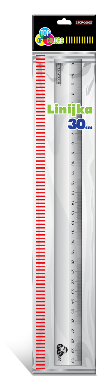 LINIJKA ALUMINIOWA TOP 2000 30CM