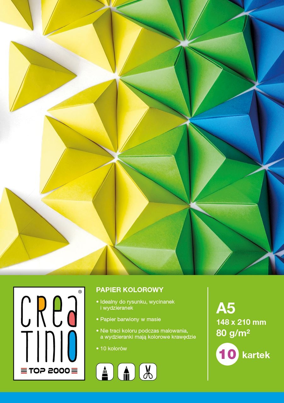 PAPIER KOLOROWY TOP 2000 CREATINIO A5 10K 80G