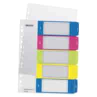 Przekładki plast. do nadruku tekstu na kartę, Leitz WOW, 1-5