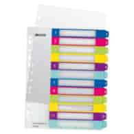 Przekładki plast. do nadruku tekstu na kartę, Leitz WOW, 1-12