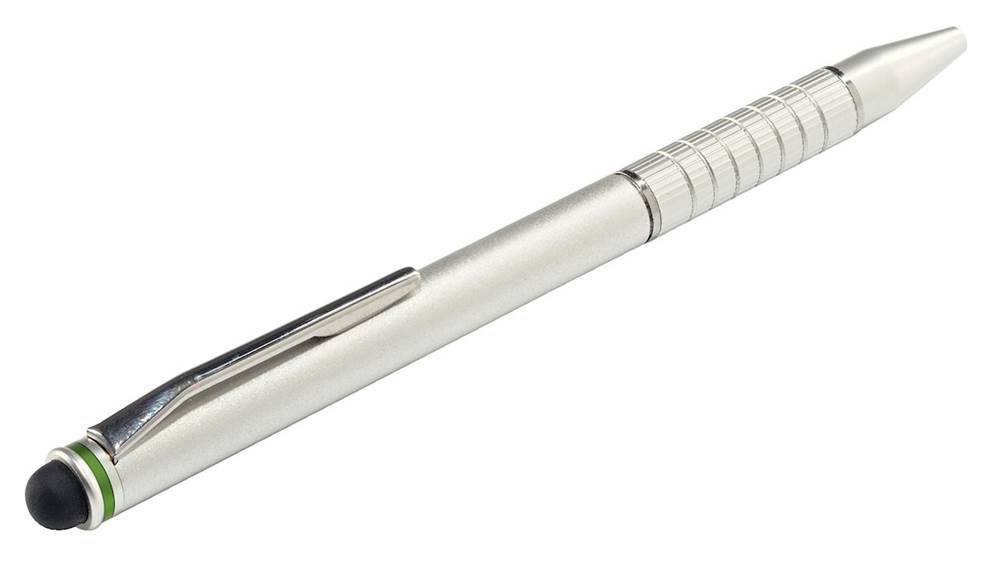 Długopis oraz rysik do urządzeń z dotykowym ekranem 2w1 Stylus, srebrny