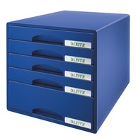 Pojemnik z 5 szufladami Leitz PLUS, niebieski