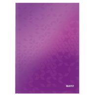 Brulion w kratkę A4 Leitz WOW, fioletowy