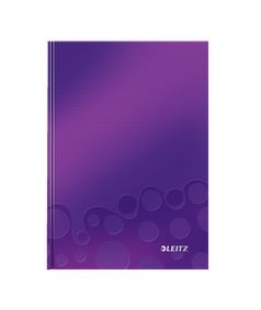 Brulion w kratkę A5 Leitz WOW, fioletowy