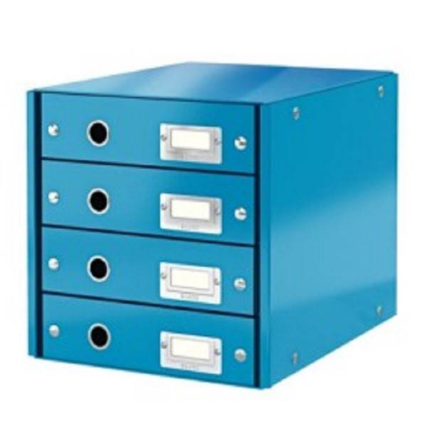 Pojemnik z 4 szufladami Leitz C&S WOW, niebieski