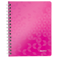 Kołonotatnik w kratkę A5 PP Leitz WOW, różowy