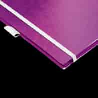 Kołonotatnik z 3 zakładkami  Be mobile  Leitz WOW A4, w kratkę, fioletowy