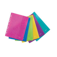 Koszulki z klapką Leitz WOW, miks kolorów, 200 mic. 6 szt./opak.