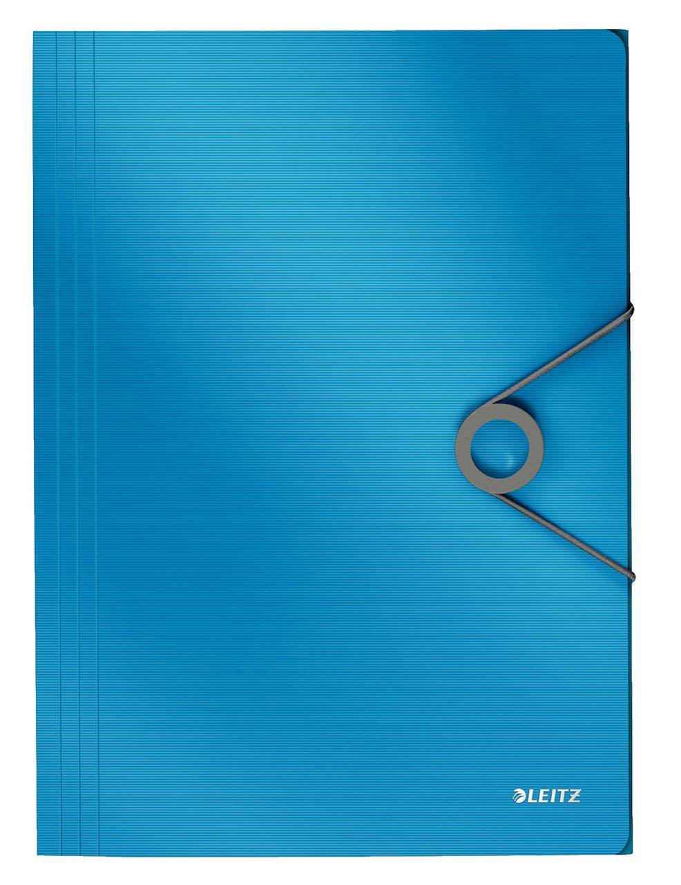 Teczka z gumką PP Leitz Solid 15 mm, A4, jasnoniebieska