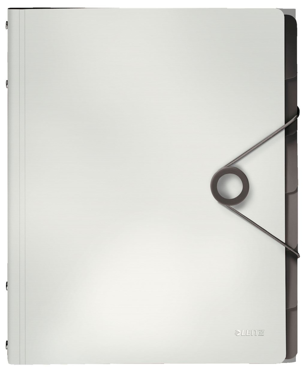 Teczka segregująca 6 przekładek PP Leitz Solid, biała