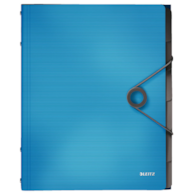 Teczka segregująca 6 przekładek PP Leitz Solid, jasnoniebieska