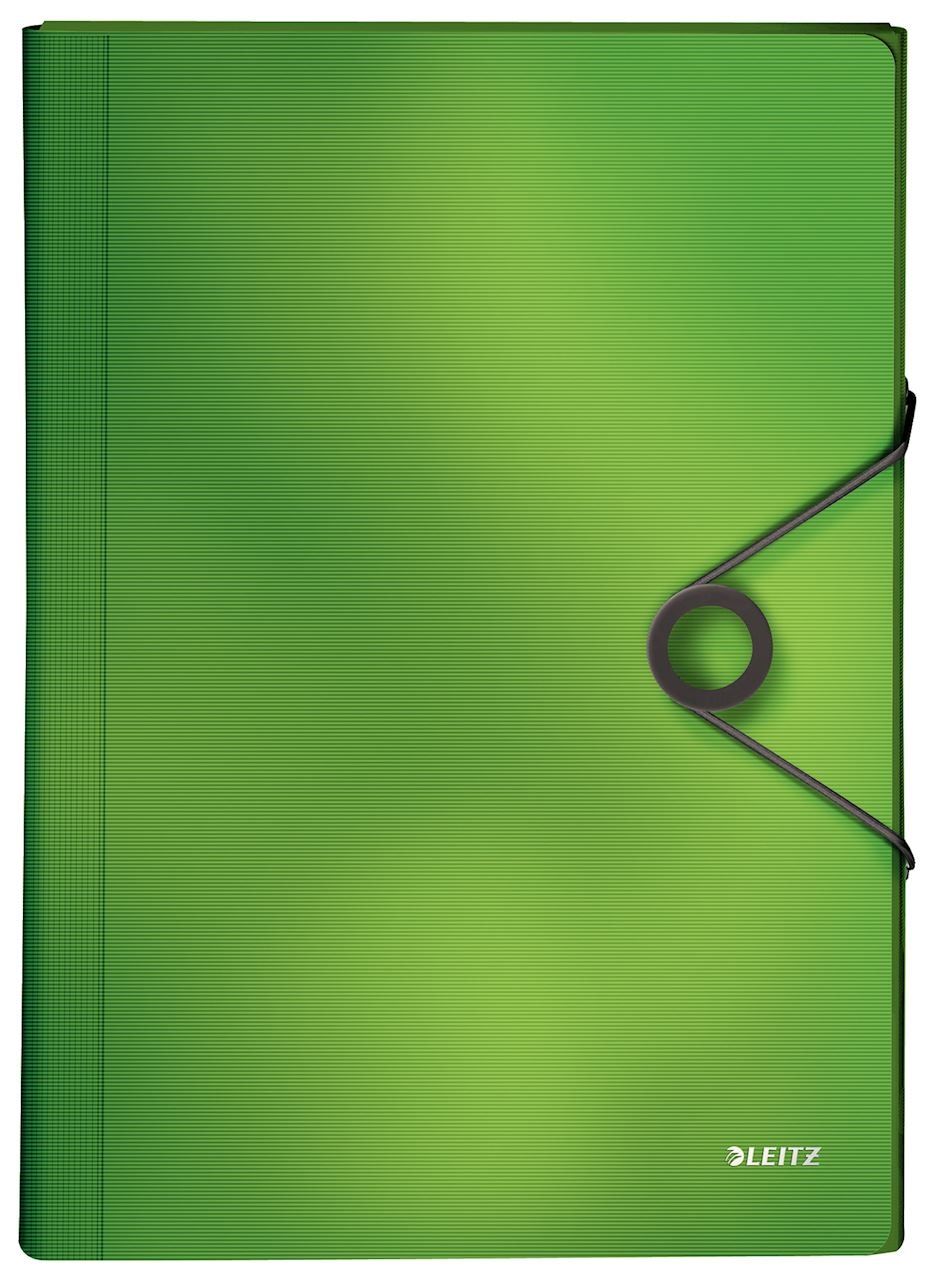 Teczka z 6 przegródkami PP Leitz Solid, jasnozielona
