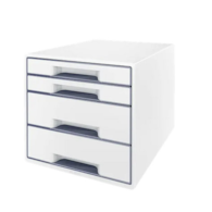 Pojemnik z 4 szufladami Leitz WOW, biały